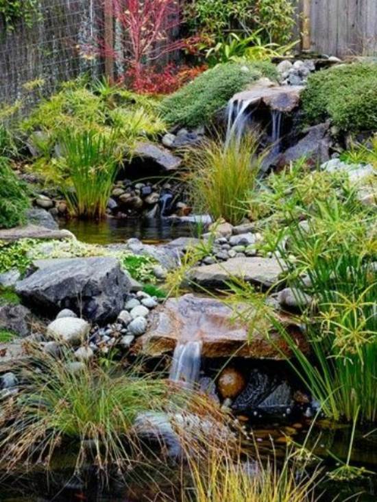 décoration jardin japonais moderne etang eau