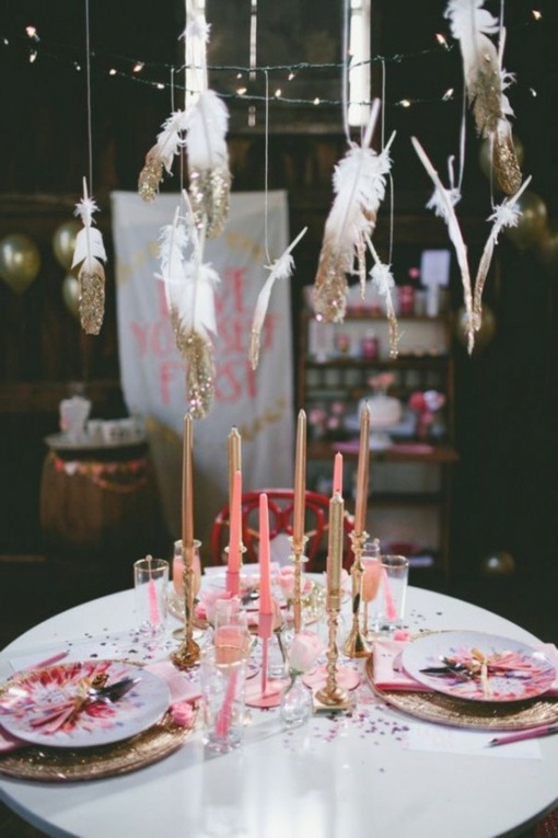 décoration saint valentin table