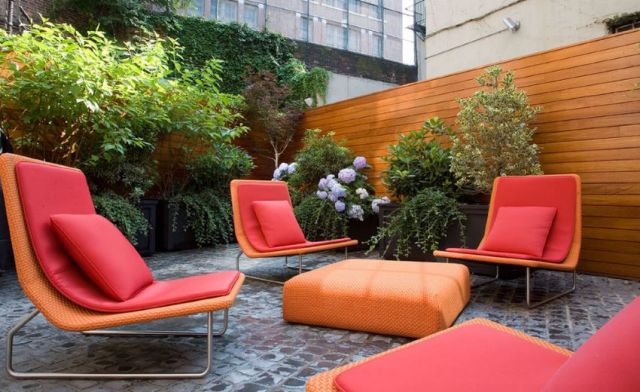 design tendances 2015 extérieur jardin terrasse extérieur moderne canapé banc design