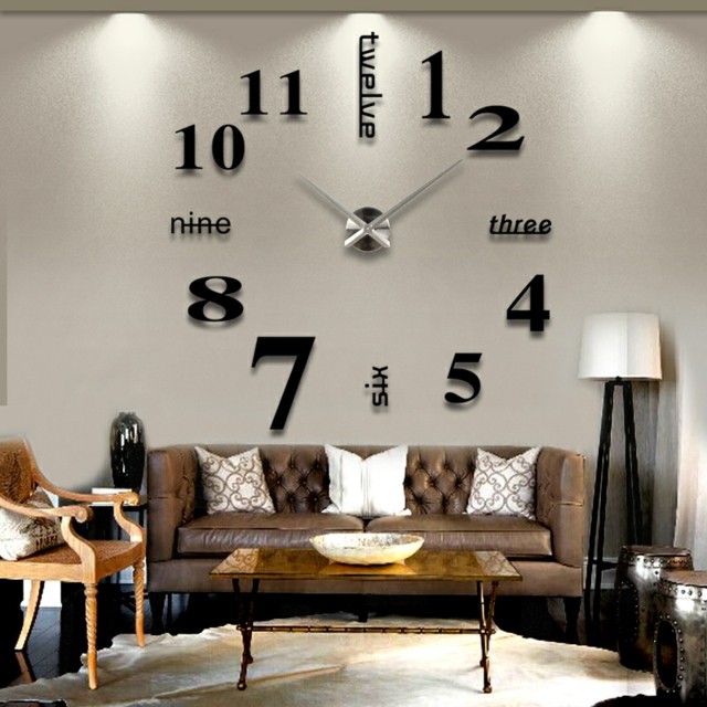 diy creative horloge mur decoration