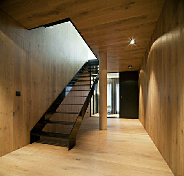 maison escalier noir idée design