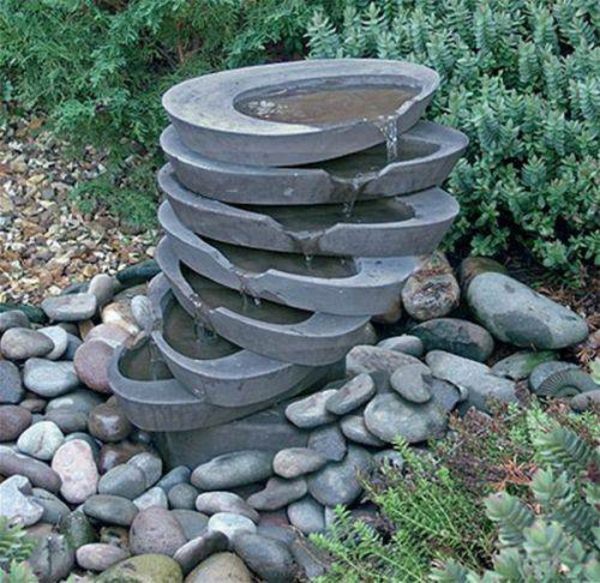fontaine en pierre design astucieux