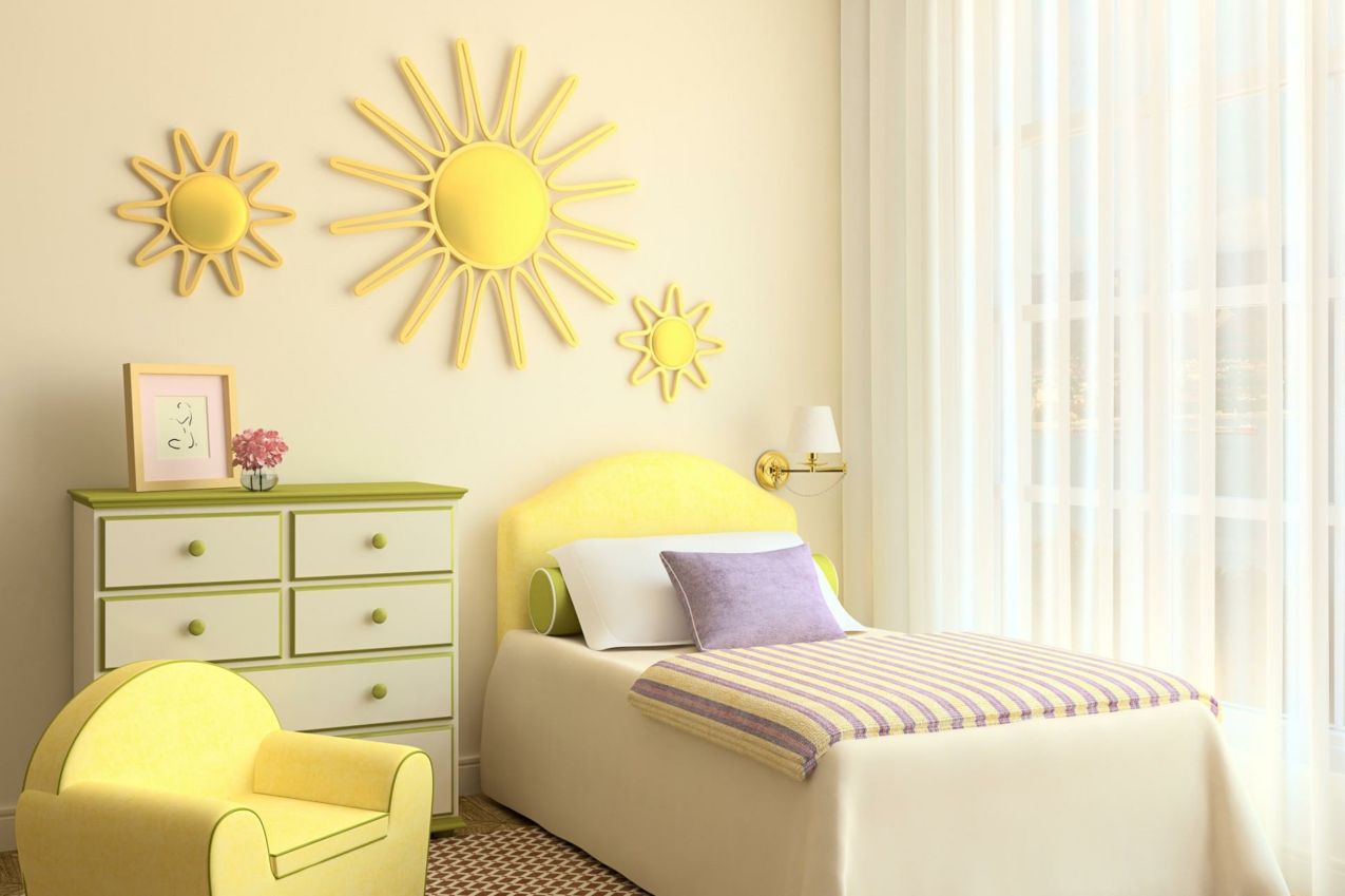 idée chambre soleils décoratifs