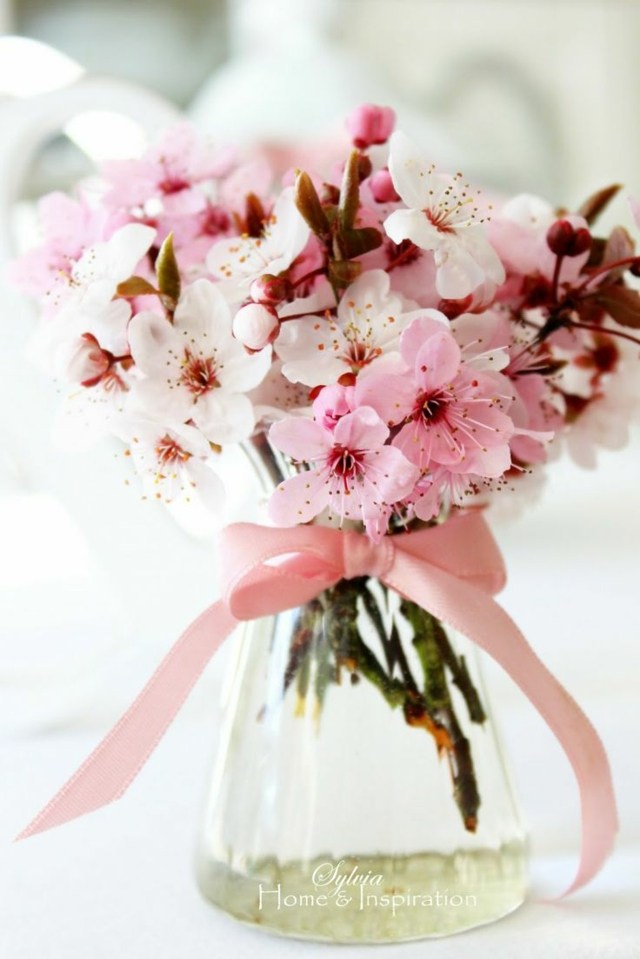 déco romantique cerisier fleur aromatique beau 