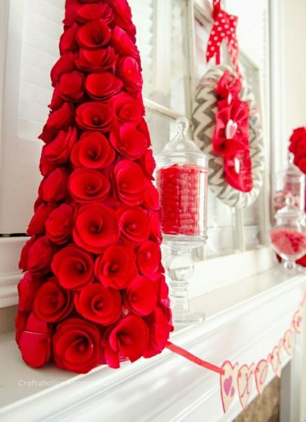 cadeau pour elle saint valentin sculpture de fleurs aromatiques rouges idée saint valentin cadeau pour homme