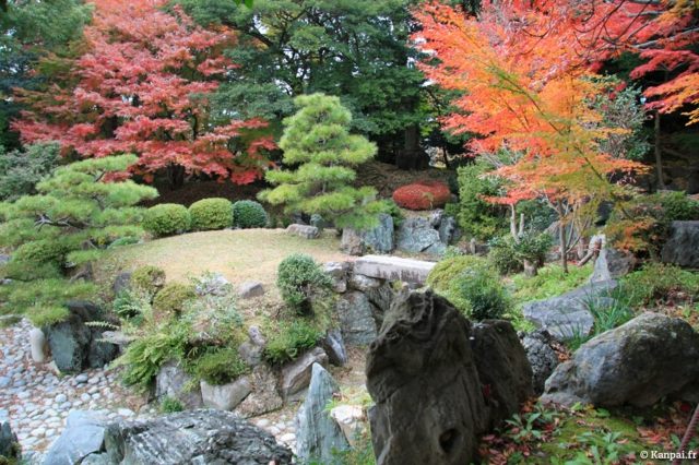 jardin japonais paysage traditionnel chateau nagoya