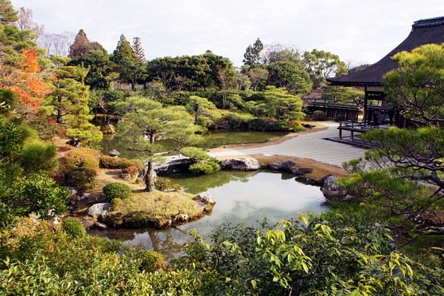 jardin japonais paysage ensemble