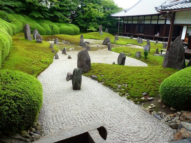 jardin méditation zen symbolique