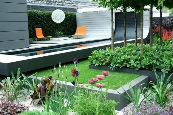 jardin minimaliste moderne design