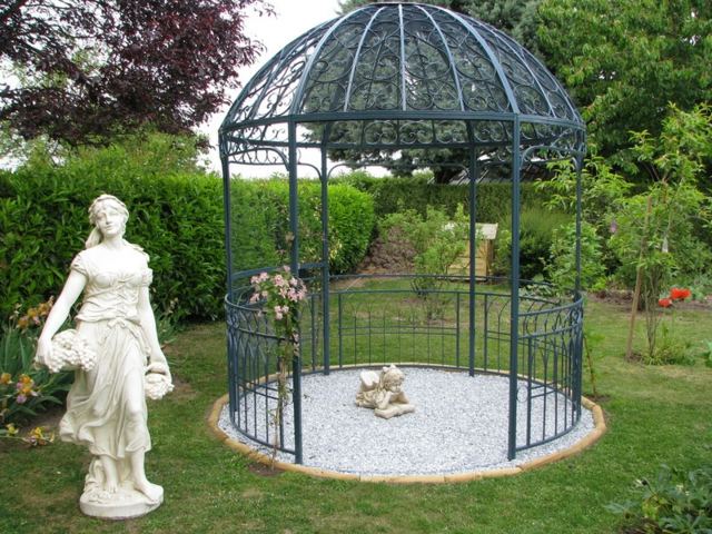 jardin statue pergola metal