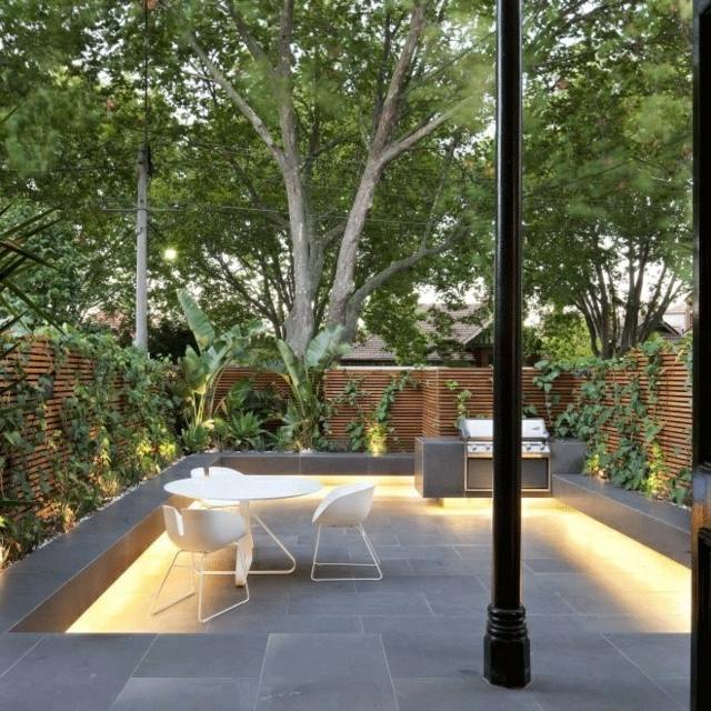 jardinet urbain terrasse design cuisine été