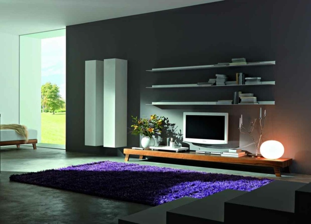 meuble design pour téléviseur table basse allongée