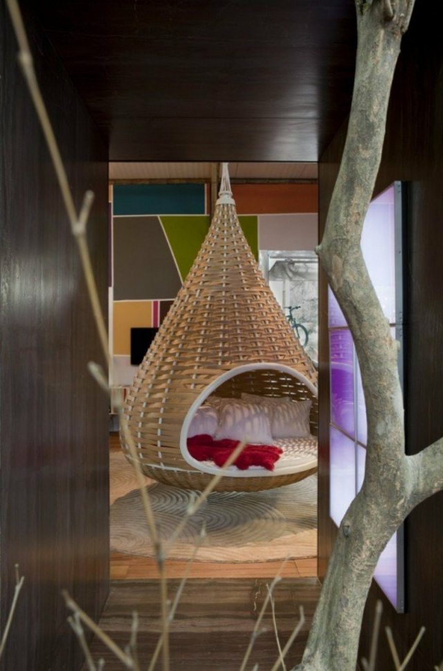 Collection Nestrest de meubles de jardin par Dedon integré salon