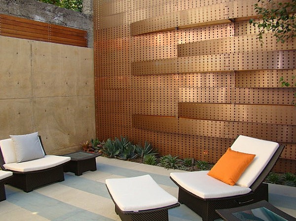 mobilier moderne confortable jardin