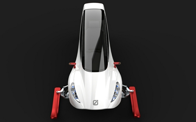 motoneige concept Snow Crawler vue dessus toit panoramique