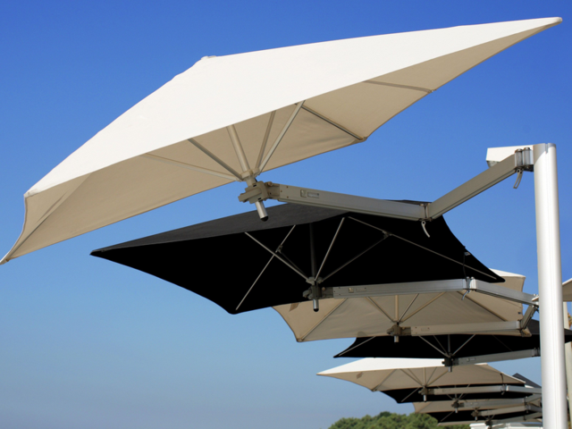 batterie parasol balcon orientables 
