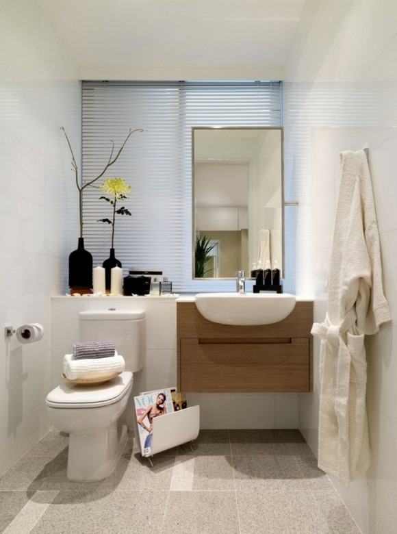 petite salle bain design contemporain