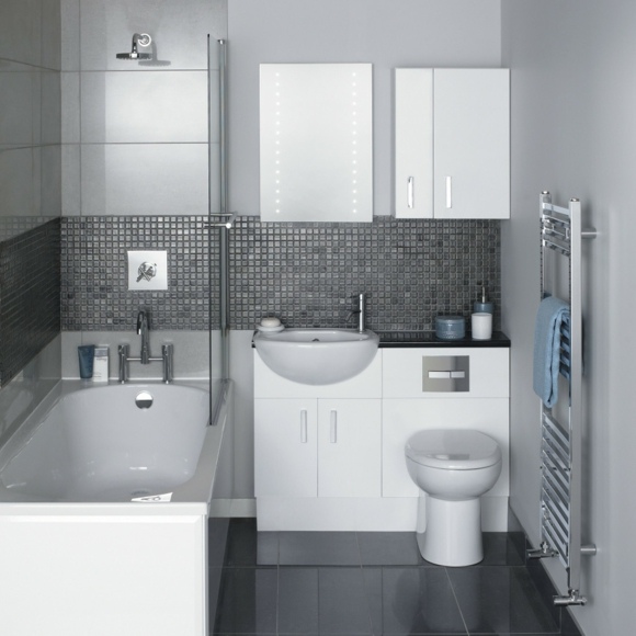 salle bain design moderne blanc gris