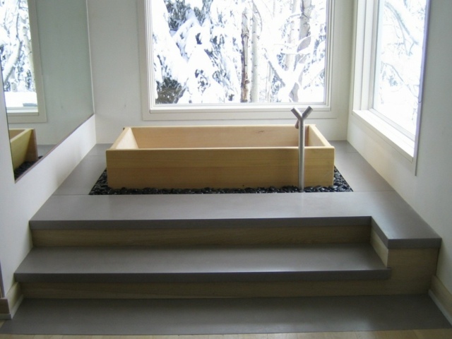 salle bain japonaise design bois