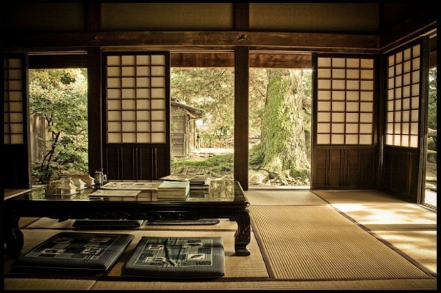 salon inspiration orientale écrans japonais