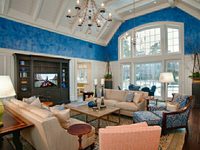 intérieur style traditionnel canapé déco rose moderne