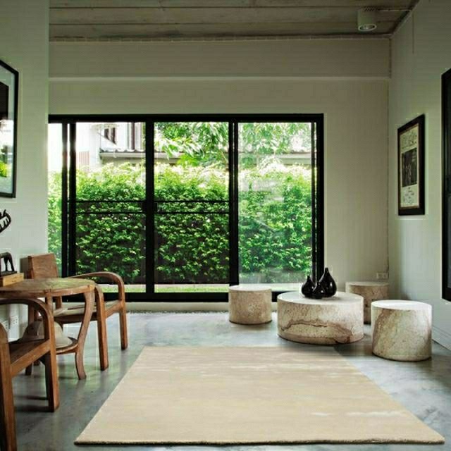tapis bambou design en fibres naturelles design moderne 