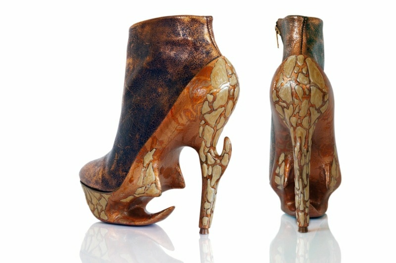 chaussures matériaux naturels mode 2014 tendances radevich créativité design mcqueen londres