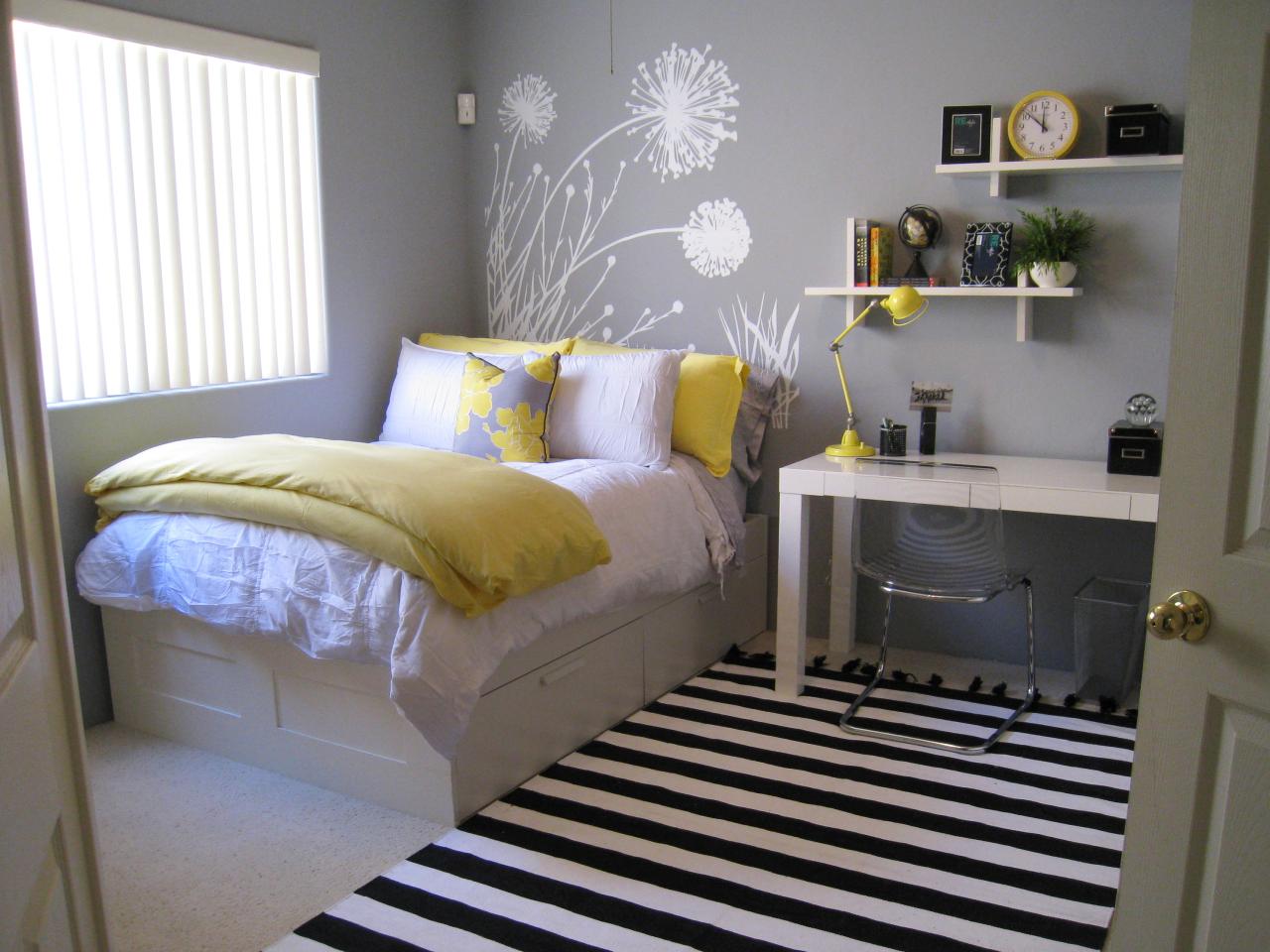 déco originale tête de lit moderne design chambre ado idée déco draps tapis zebra cool