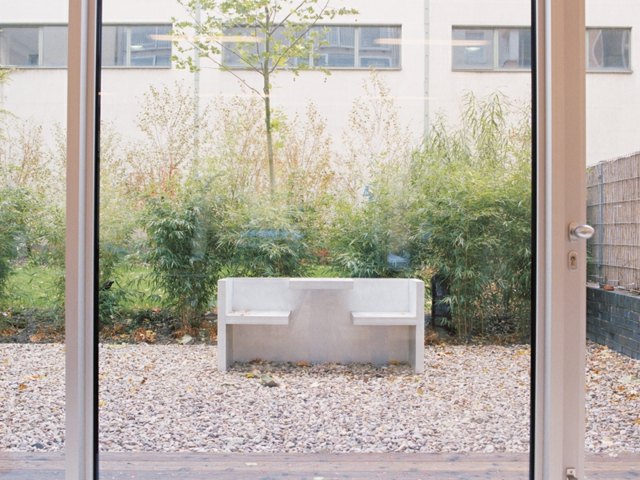 Banc jardin  aluminium table