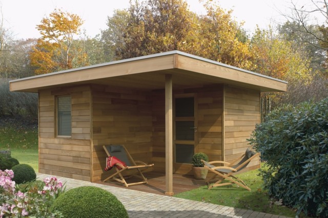 abrit de jardin bois design moderne