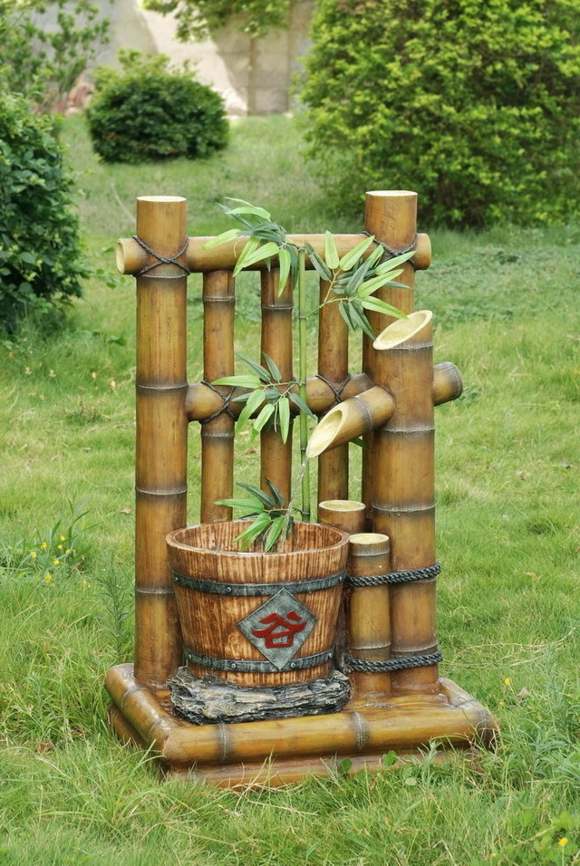 accessoire jardin bambou