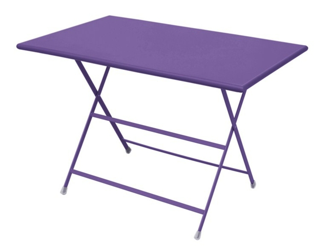 belle table de jardin métal pliante violet beau designsimple
