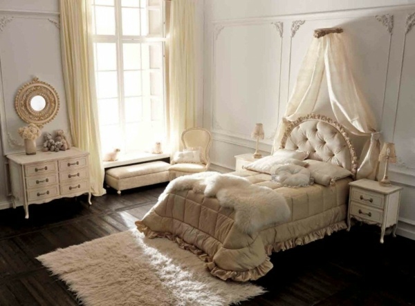 chambre coucher blanche château