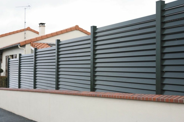 clôture de jardin modules aluminium Valence Sib