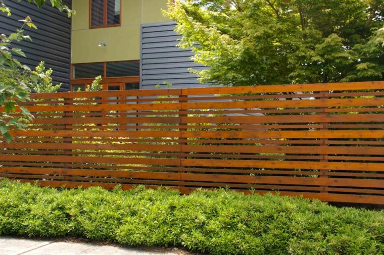 clôture de jardin bois design