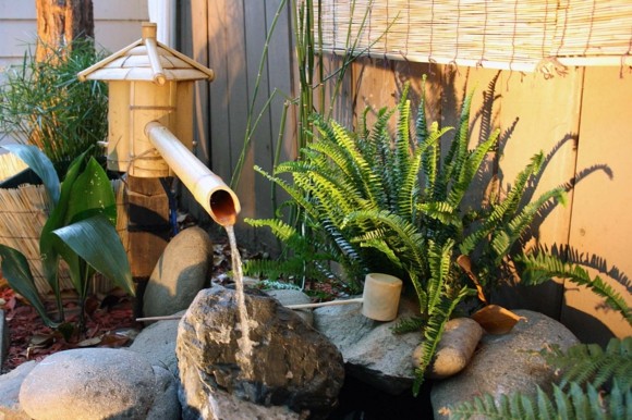 deco bambou jardin moderne