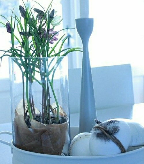 décoration scandinave paques pascua minimaliste plante vase