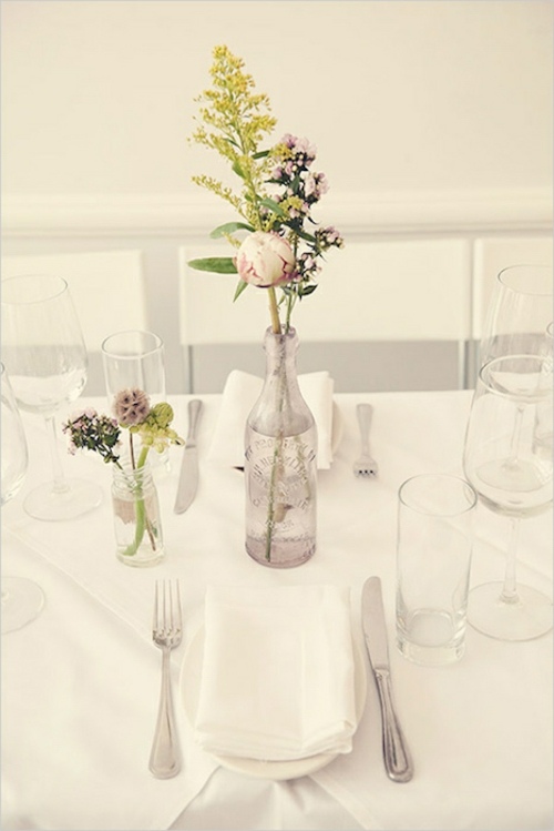 deco table mariage minimaliste