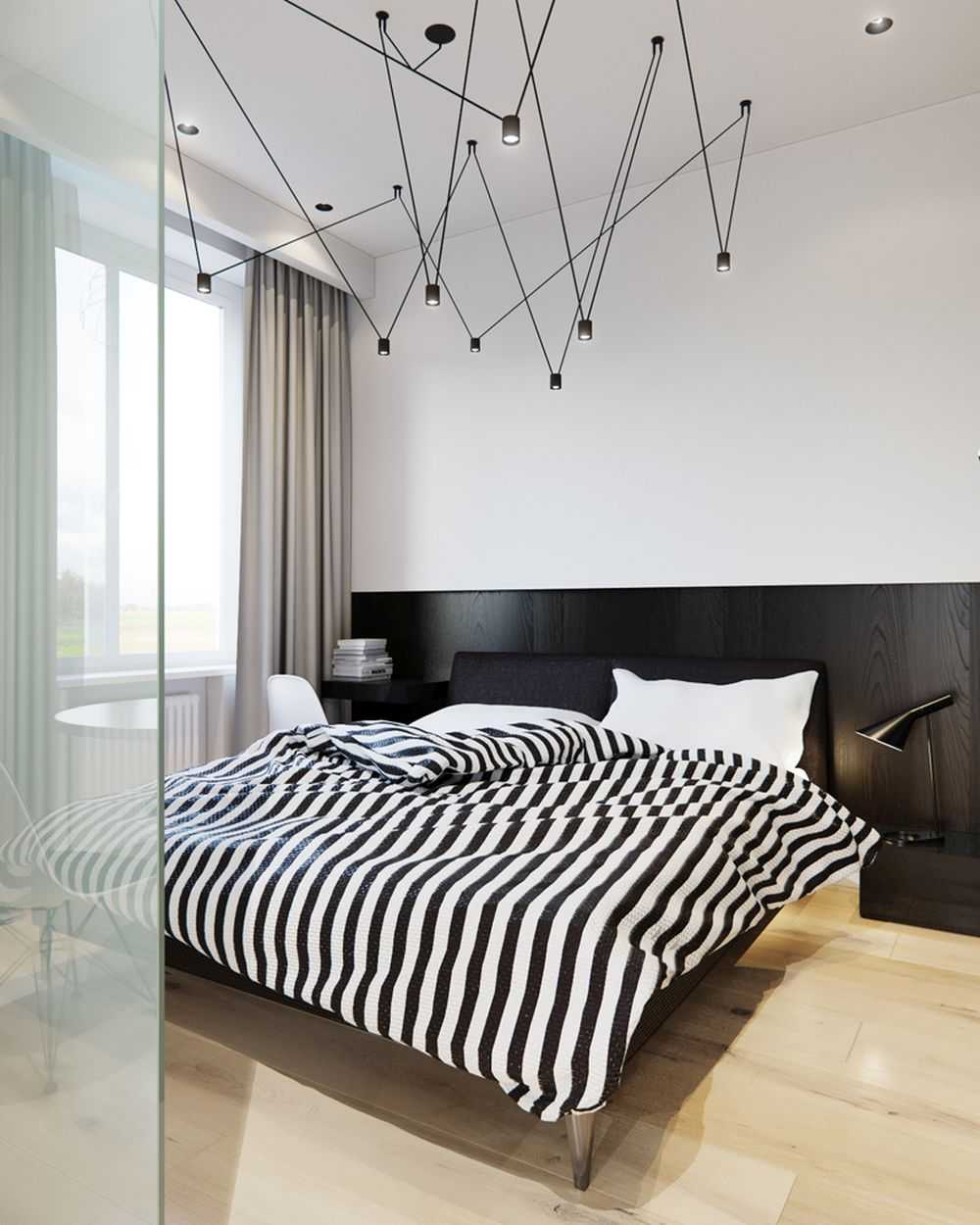 chambre à coucher design moderne idée aménagement appartement décoration Leyla Ibrahimova