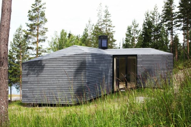 exterieur maison contemporaine  moderne Norvège