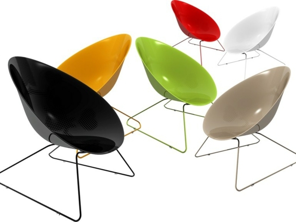 fauteuils multicolores design Marzais Créations