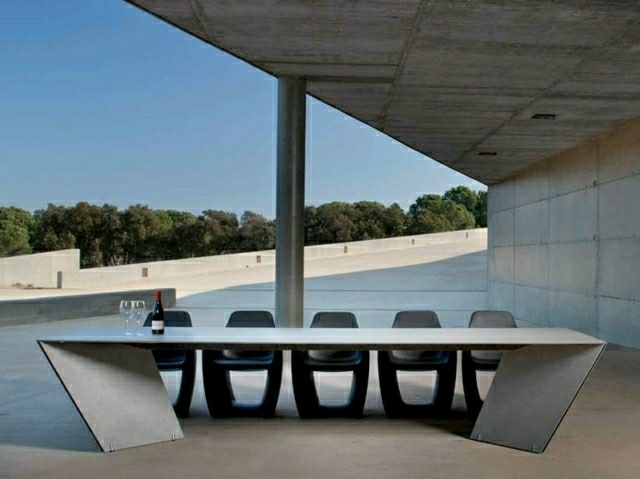 table basse jardin design calma collection rectangulaire design serray de la rocha