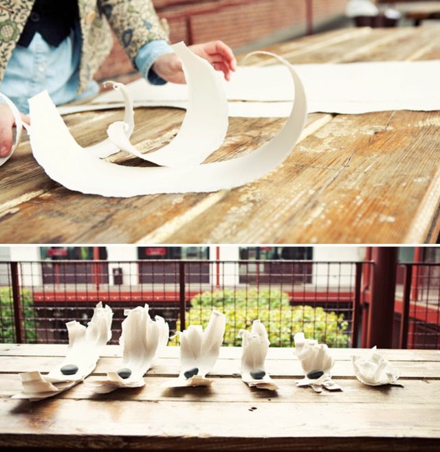 idée déco objets design bricolage papier facile DIY