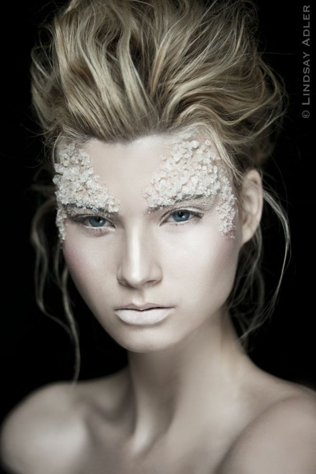 maquillage design make up artist idée original cheveux blonds style
