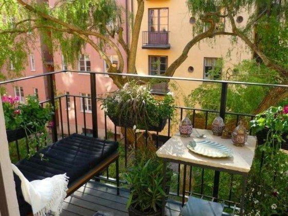 jardin balcon moderne idee