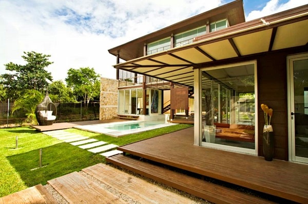 maison jardin terrasse bois
