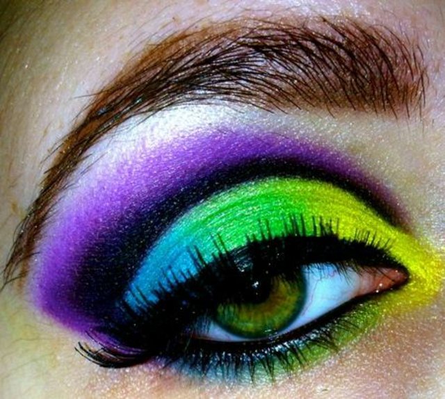 maquillage soirée yeux vert funky palettes sephora violet vert jaune