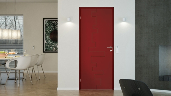 portes intérieures rouges Diagram de  Jeld Wen