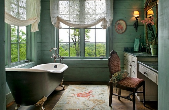 salle bain style vintage