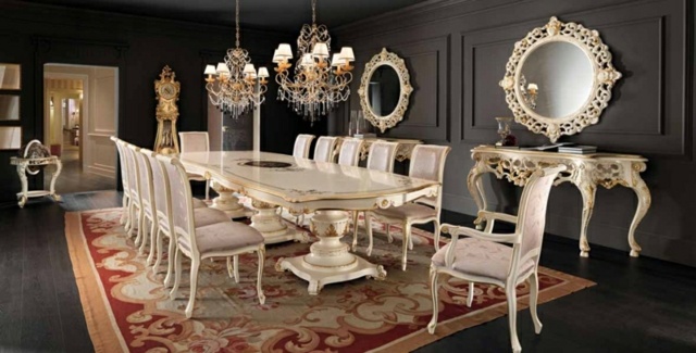 table salle réception classique Villa Venezia Modenese Gastone